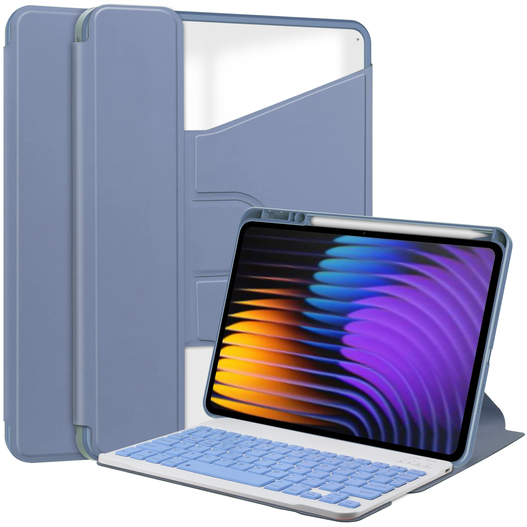 

With Detachable Wireless Keyboard Case For Official Xiaomi Pad 7 Pro 2024 11.2 inch Smart Cover 360 Rotatable Stand Auto Sleep