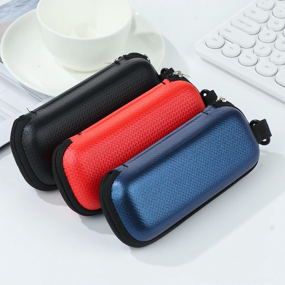 Portable Travel Office EVA Eyewear Cases Cover Sunglasses Hard Case Women Men Glasses Box With Lanyard Zipper Eyeglass Cases