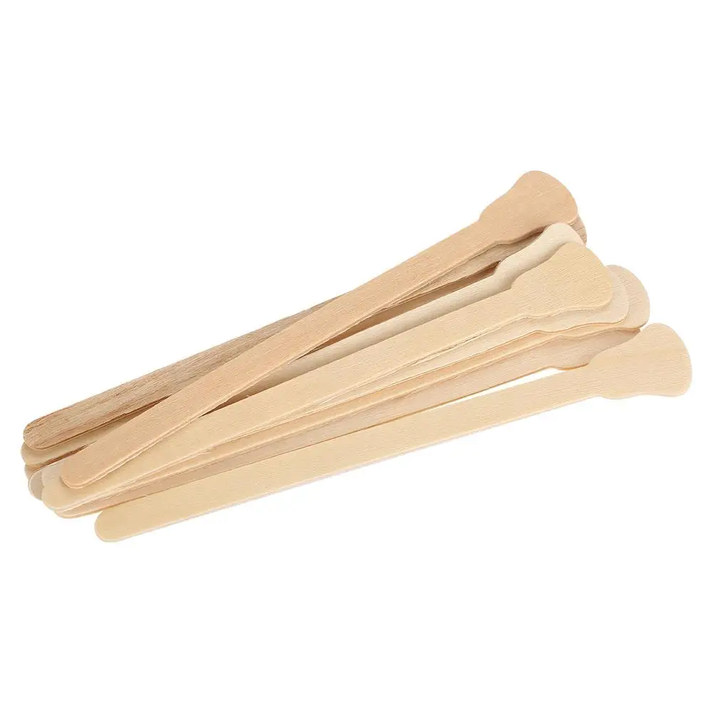 50/10 Pcs Wooden Wax Spatula Tongue Depressor Disposable Bamboo Sticks for Hair Removal for waxing Body Care