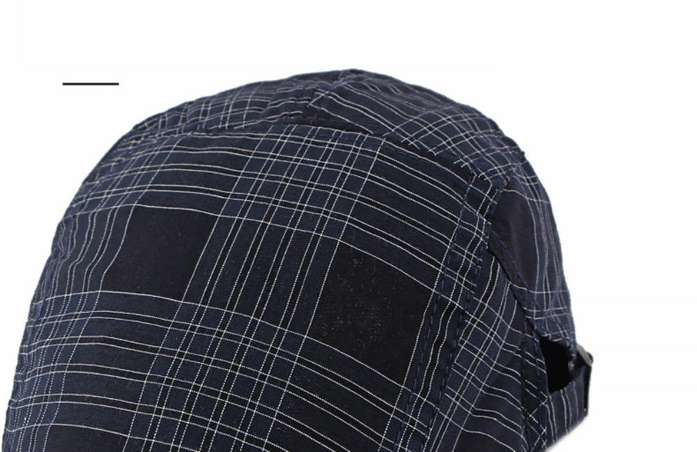 HT5139 Herren- und Damen-Baskenmütze, Retro-Künstler-Malermütze, Unisex-Karo-Flatcap, Frühling-Sommer, verstellbare Baskenmütze – Detail 3
