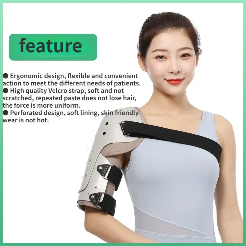 Adjustable Humerus Fracture Fixator Brace Upper Arm Broken Shoulder Injury Rehabilitation Support Splint Breathable Lightweight