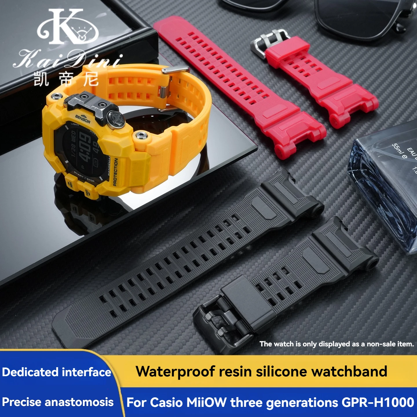 

GPR-H1000 resin silicone watchband for Casio 3554 G-SHOCK Cat Man Three generations GPR-H1000 waterproof silicone watch strap