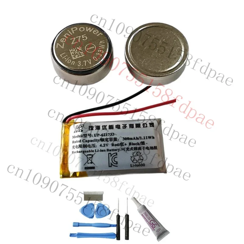 

OK 2X ZeniPower Z75 3.7v + charging Case BOX Battery For SONY WF-SP800N earbuds