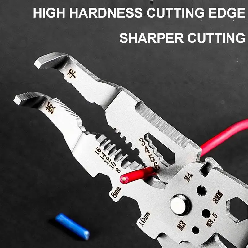 Electrician Special Wire Cable Pliers Multi-functional Adjustable Wire Stripping Pliers Universal Pliers Industrial Hand Tools