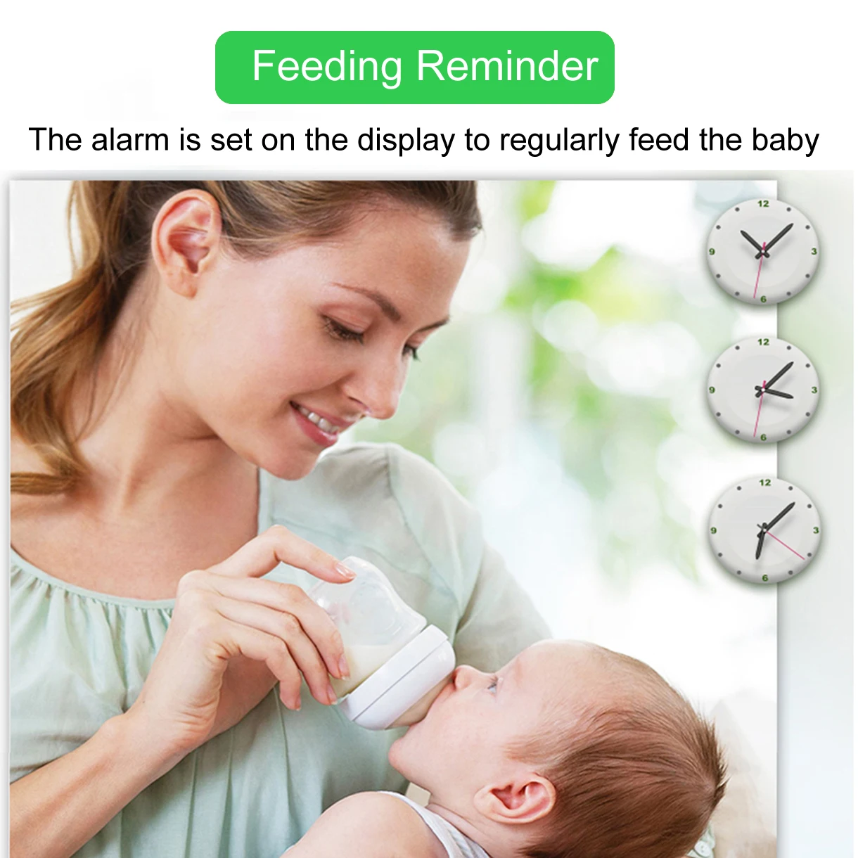 3.5 inch Video Baby Monitor with Camera Wireless Protection Smart Nanny Cam Temperature Electronic Babyphone Cry Babies Feeding