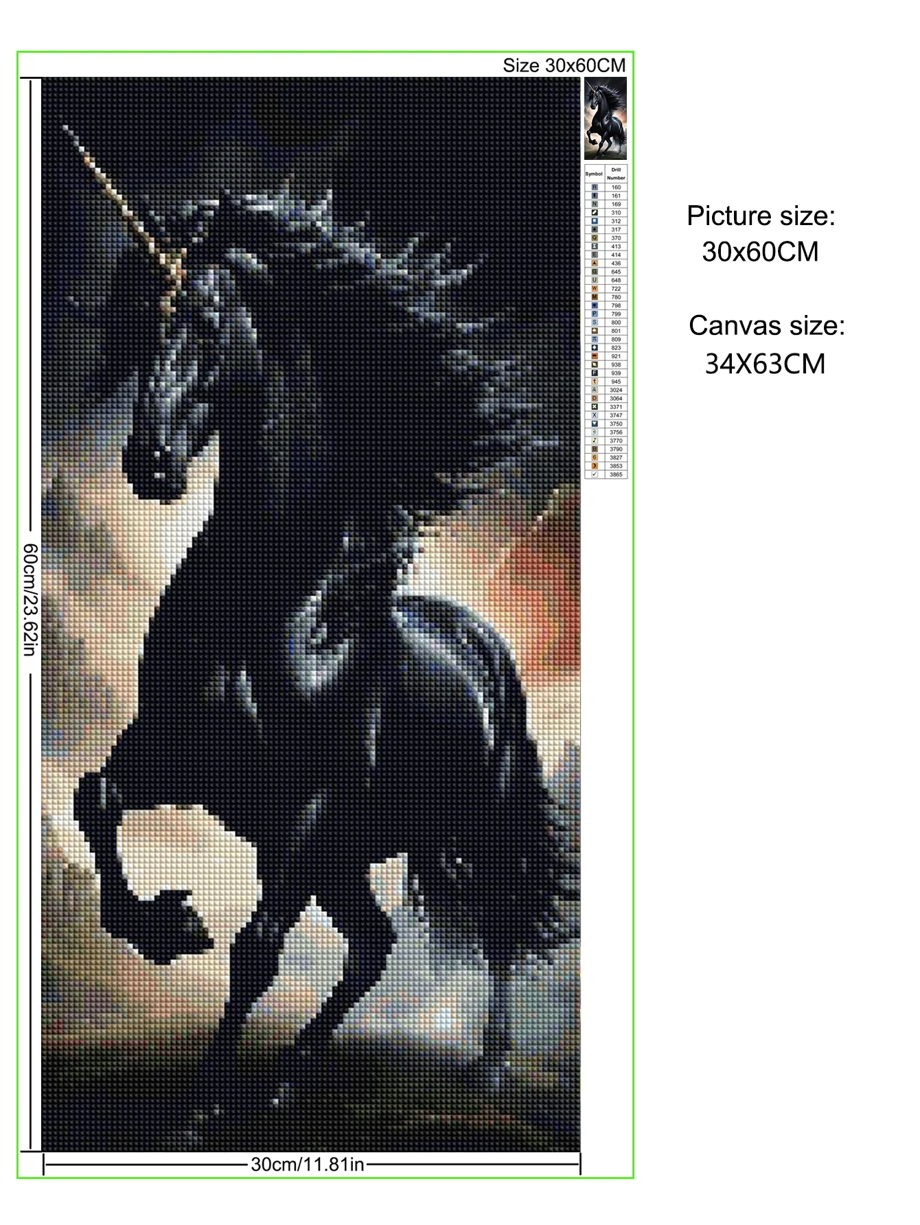 100x200cm Black Horse Diy Diamond Painting New 2025 Full Square/Round Diamond Mosaic DIY jewelry cross stitch Animal Home Decor