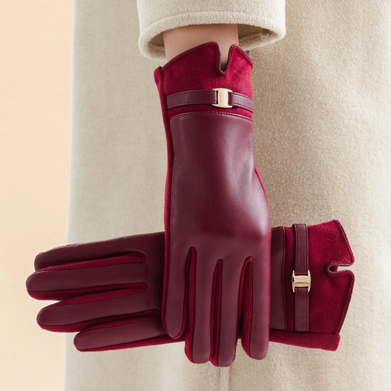 

Autumn Gloves Plus Fleece Men's and Women's Fashion Jacquard Reverse Stitch Pineapple Winter Warm Glove Knitted Fingerless Glove