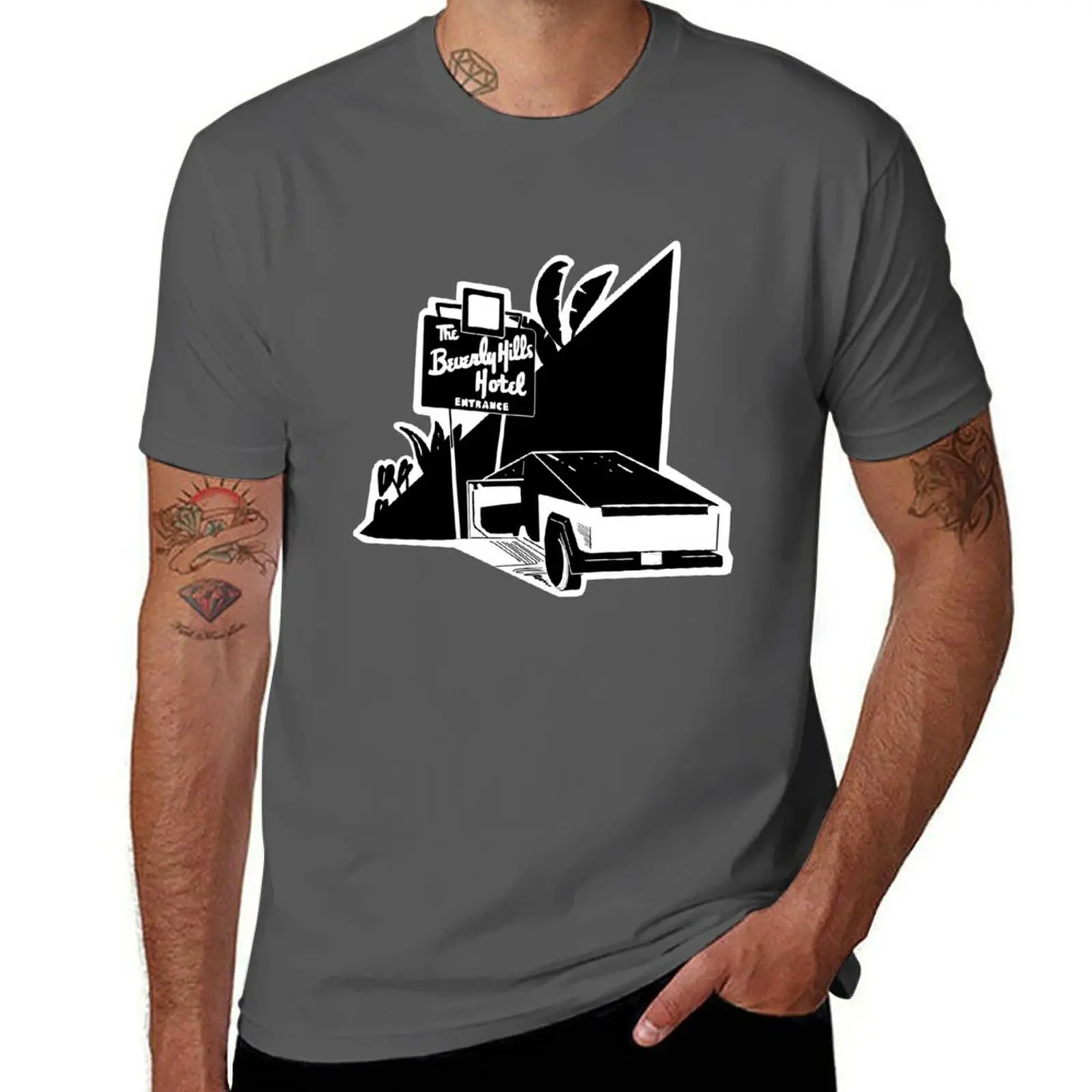 

Футболка Beverly Hills Incident, футболки с индивидуальным принтом для мужчин, белая футболка, мужская дизайнерская футболка