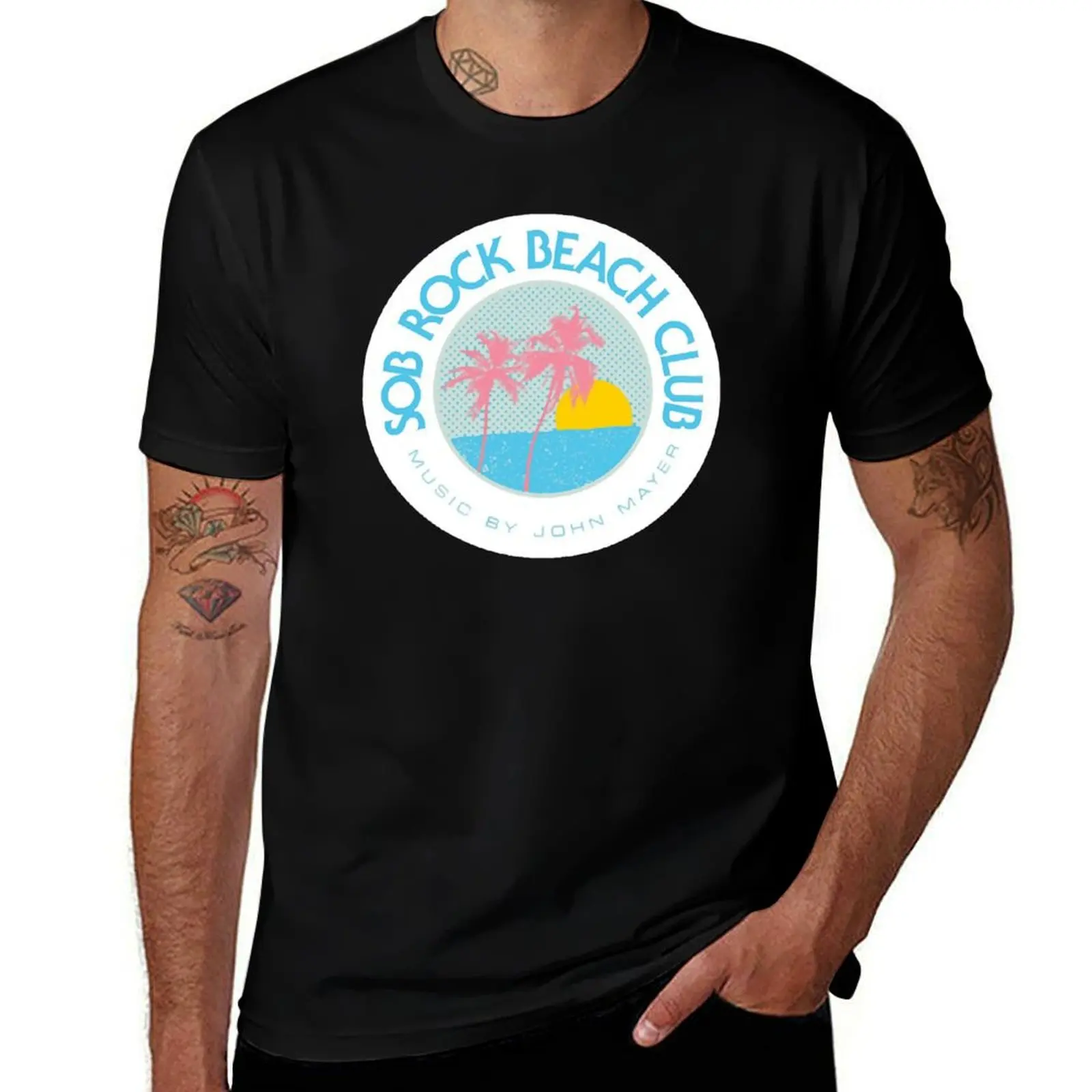 Sob-Rock-Beach Club T-Shirt oversized vintage T-shirts man tee shirts for men