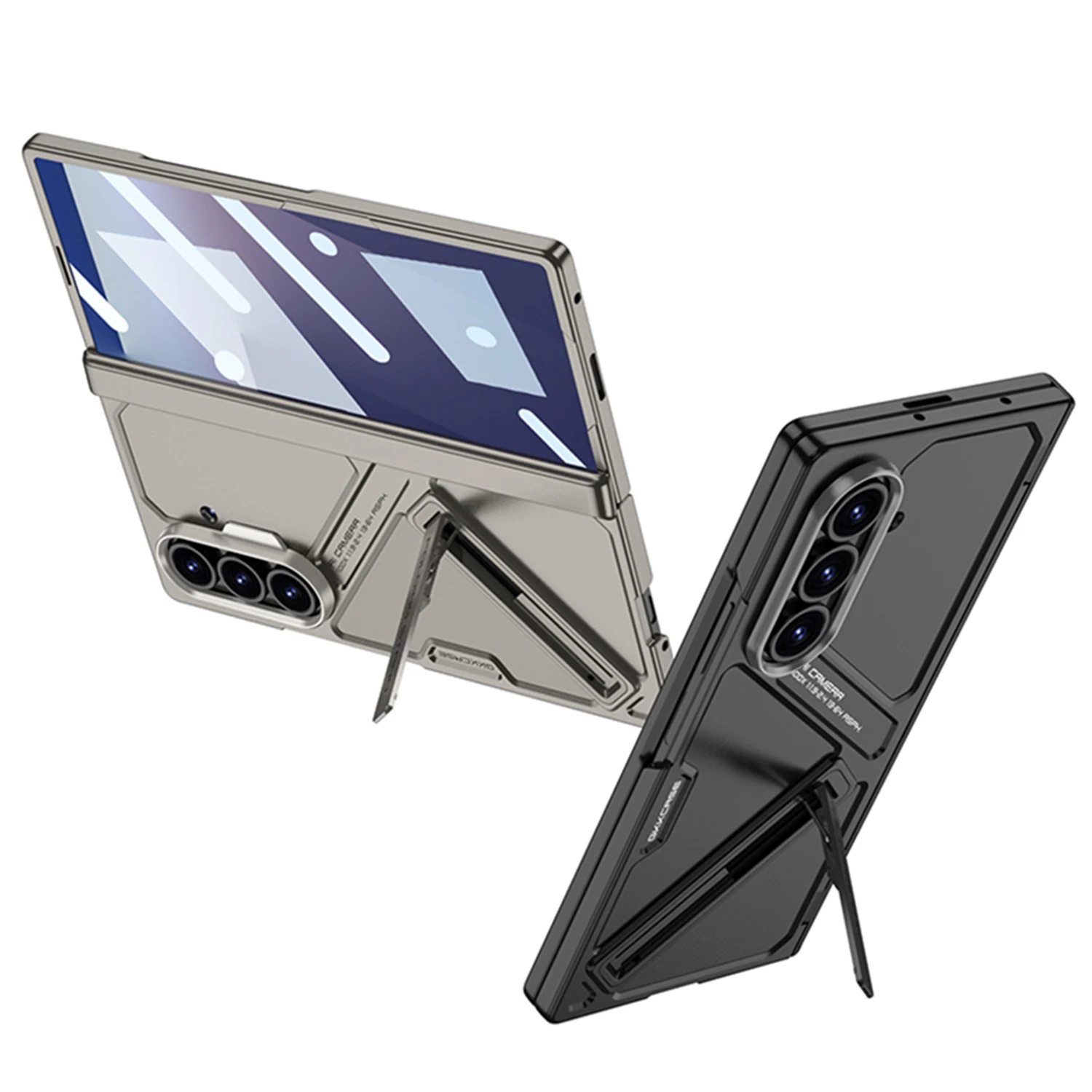 Etui ochronne z magnetycznym zawiasem 360 do Samsung Galaxy Z Fold 7 Armor Screen Protector Stand Slim Cover do etui Galaxy Z Fold7 — zdjęcie produktu 5