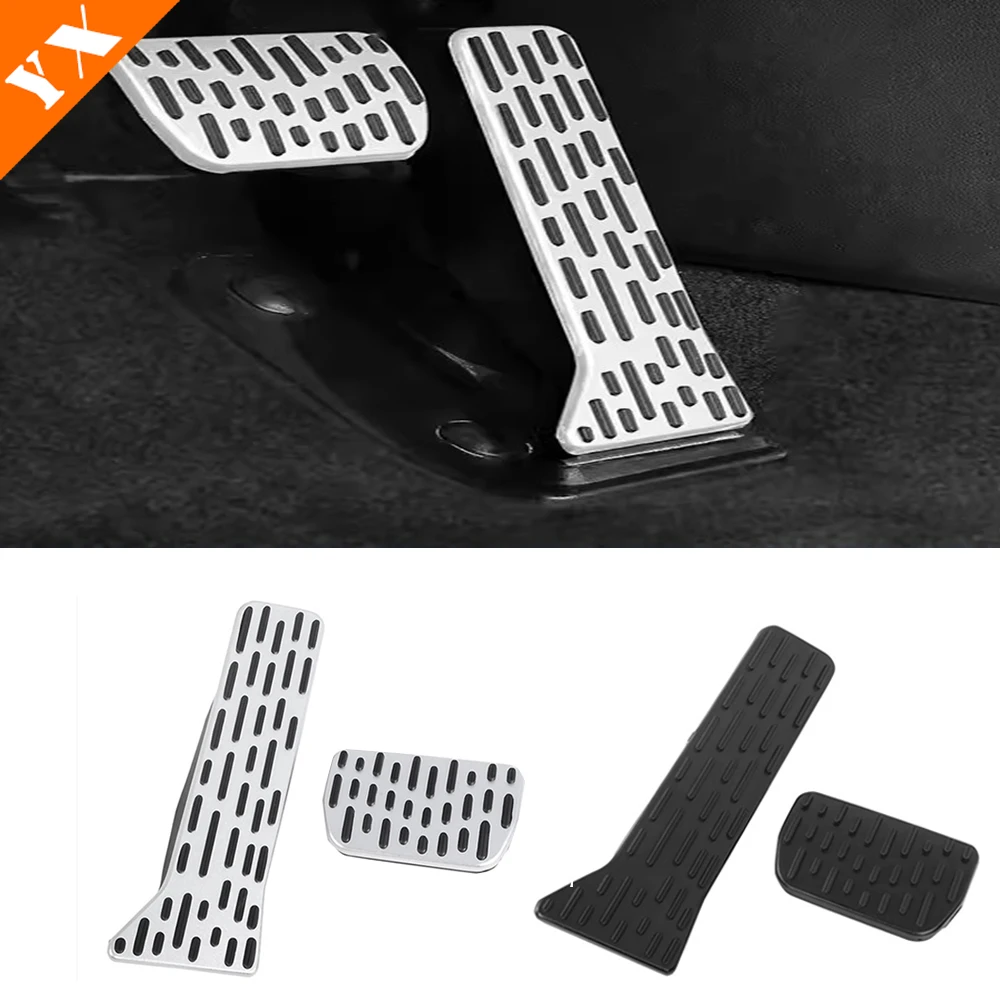 

For CHANGAN Deepal S7 2023-2024 Black/Silvery Car Accessories Decoration Brake Pedals Cover Non Slip Pads Interior Cover
