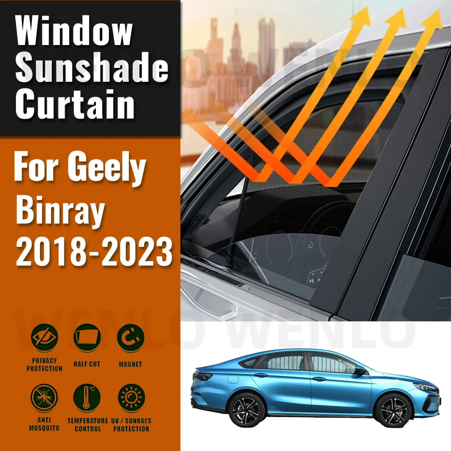 

Магнитный автомобильный солнцезащитный козырек для Geely Binray 2018 2019 2020 2021 2022