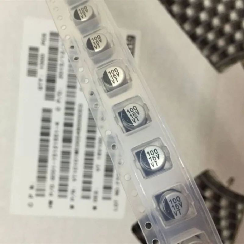 VAOHM 50PCS/LOT 6.3*7.7 SMD 100UF 150UF 220UF 330UF 470UF 6.3V 10V 16V  Surface Mount Aluminum Electrolytic Capacitor