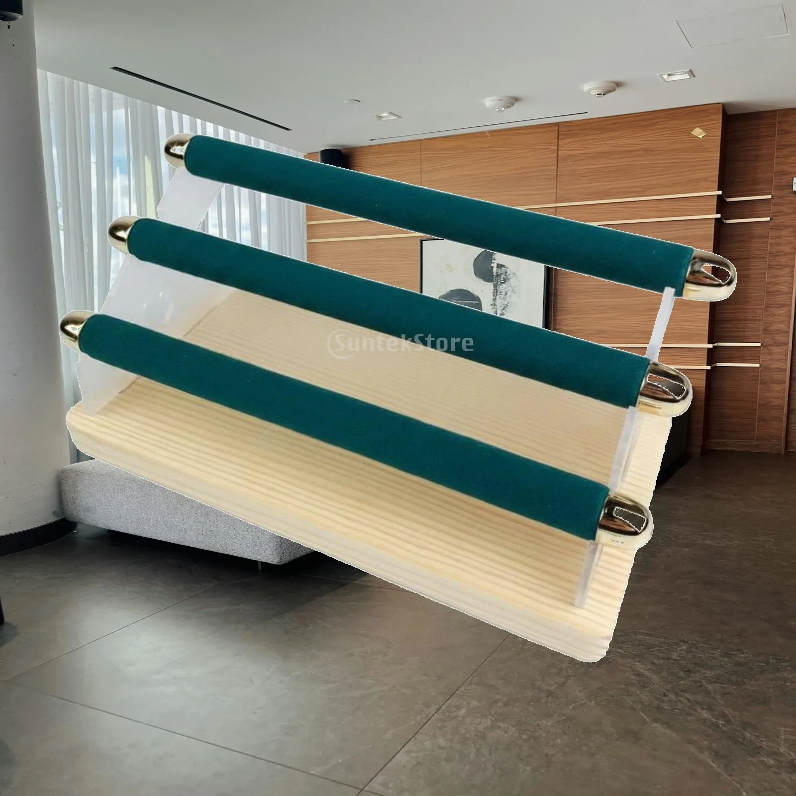 Acrylic Display Shelf Velvet Lined Jewelry Display Stand Ring Storage Rack for Jewelry Showcase Exhibition