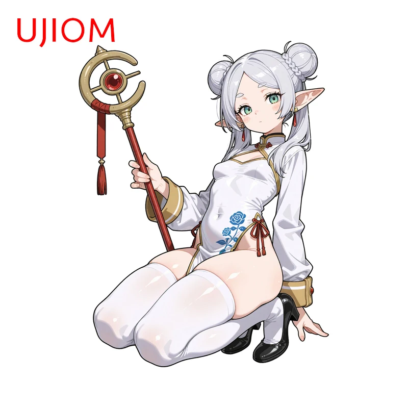 

UJIOM Frieren Chinese Style Wall Stickers Creative Fashionable Anime Girl Design Decals Vinyl Waterproof Bathroom Accessories