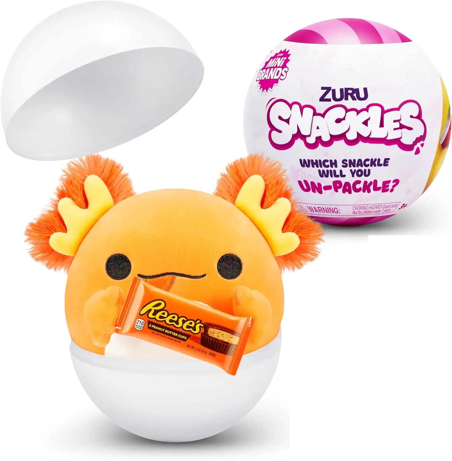 New Surprise Doll Zuru Snackles Series 1 Series 2 Super Soft Plush Snack Brand Cute Bear Comic Sticker Toys Gifts for Boys Girls