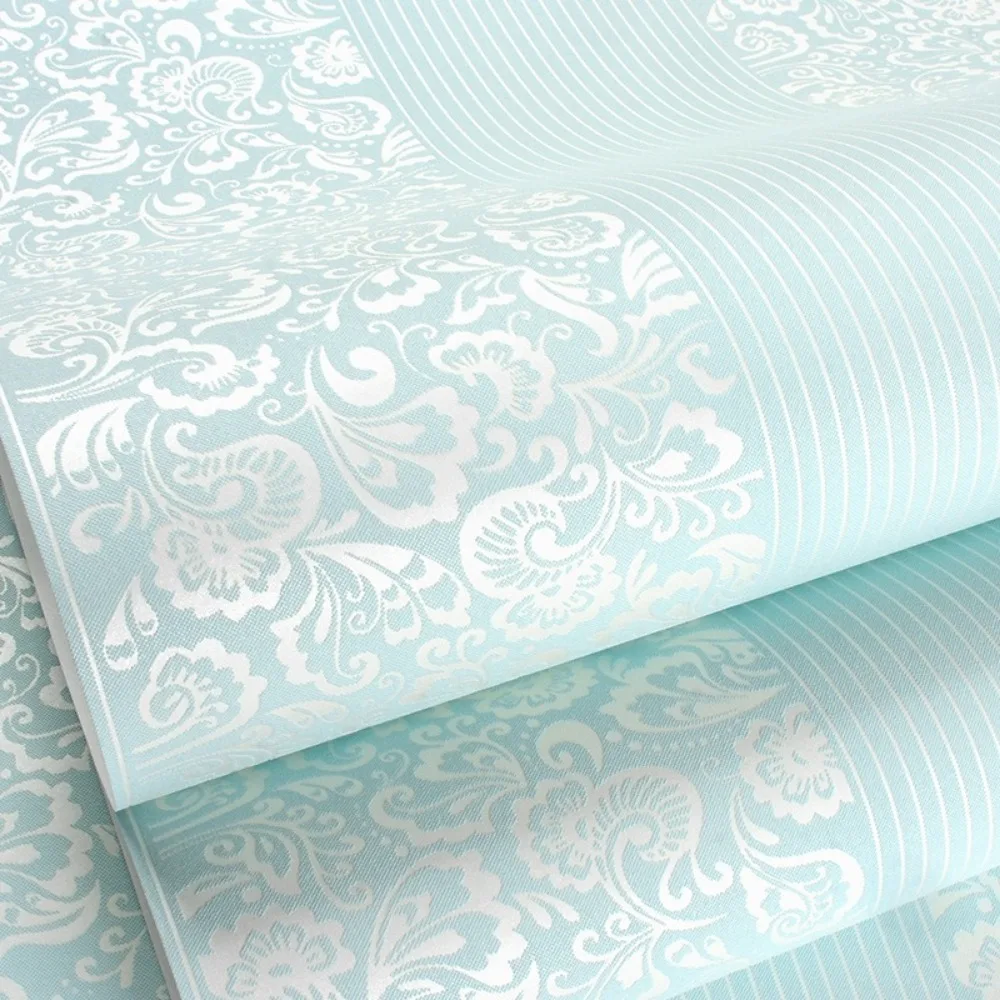 9.5M Sculptured Patterns Wallpaper Non-woven Solid Color 3D Wall Stickers Moisture Proof Decorative TV Background Wall Paper