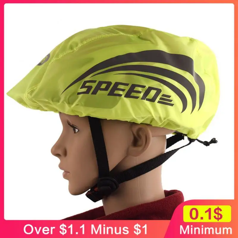 Cycling Helmet Cover Neutral Lightweight Bike Accessories Rain Cover Oxford Cloth Safety Helmet Cover Reflective Foldable