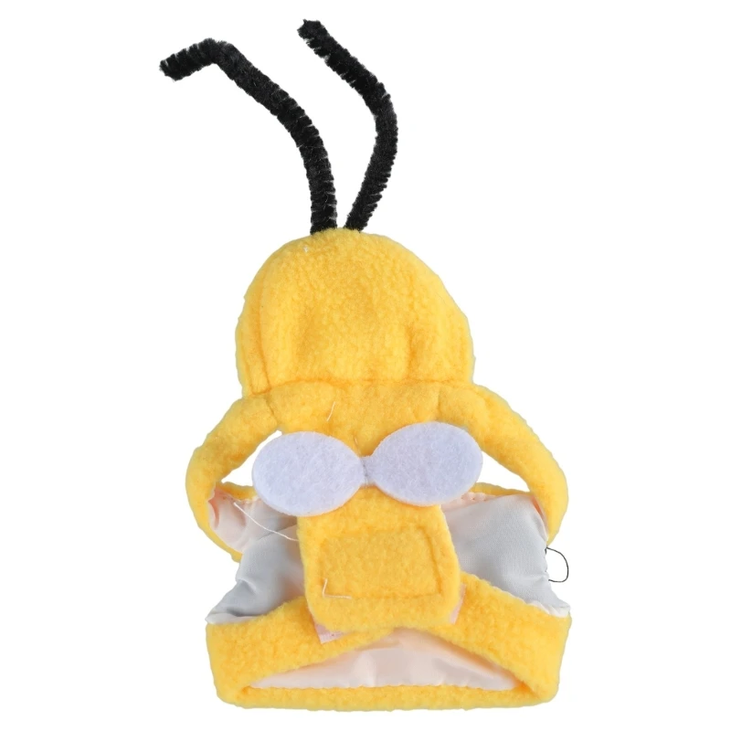 Pet Bird Flight Suit Parrot Honeybee Costume Macaws Suit Outdoor Activity Fashion Clothes for Cockatoos Parakeets