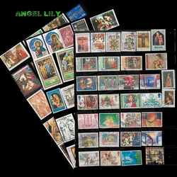 Foreign Original Package 100 All Different All Genuine Worldwide Christmas And Easter Special Datestamped Letters Collect Stamps