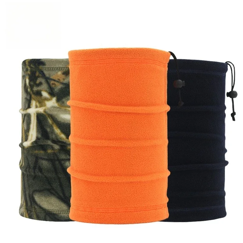 Autumn Winter Fleece Neck Gaiter Warm Windproof Cold Resistant Face Mask for Outdoor Cycling Skiing
