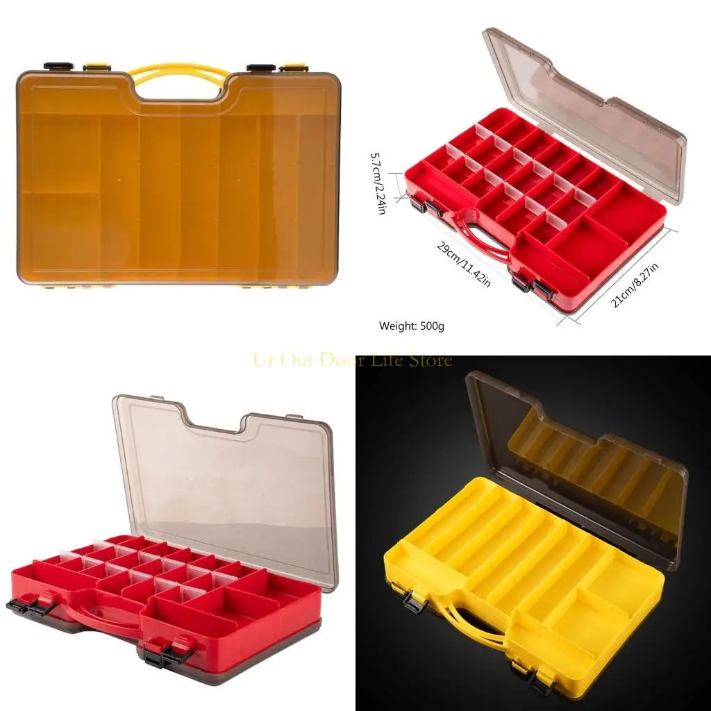 

77UF Outdoor Fishing Tool Box Two Layer Fishing Tackle Box Suitcases Tool Box
