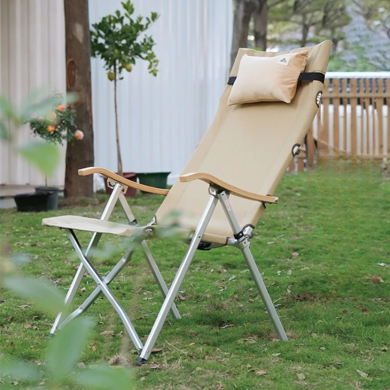 

Outdoor Adjustable Chair Seal Chair Folding Chair Camping Outdoor High-end New Large Aviation Aluminum New