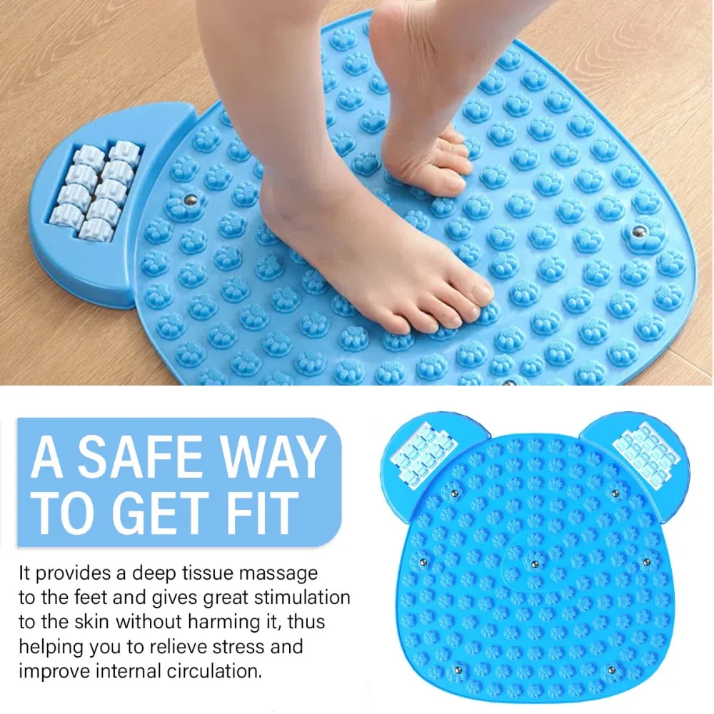 

50cm Foot Massage Pad Acupressure Anti-Slip Feet Training Tools Toe Pressure Mat Blood Circulation Walking Toe Plate Home
