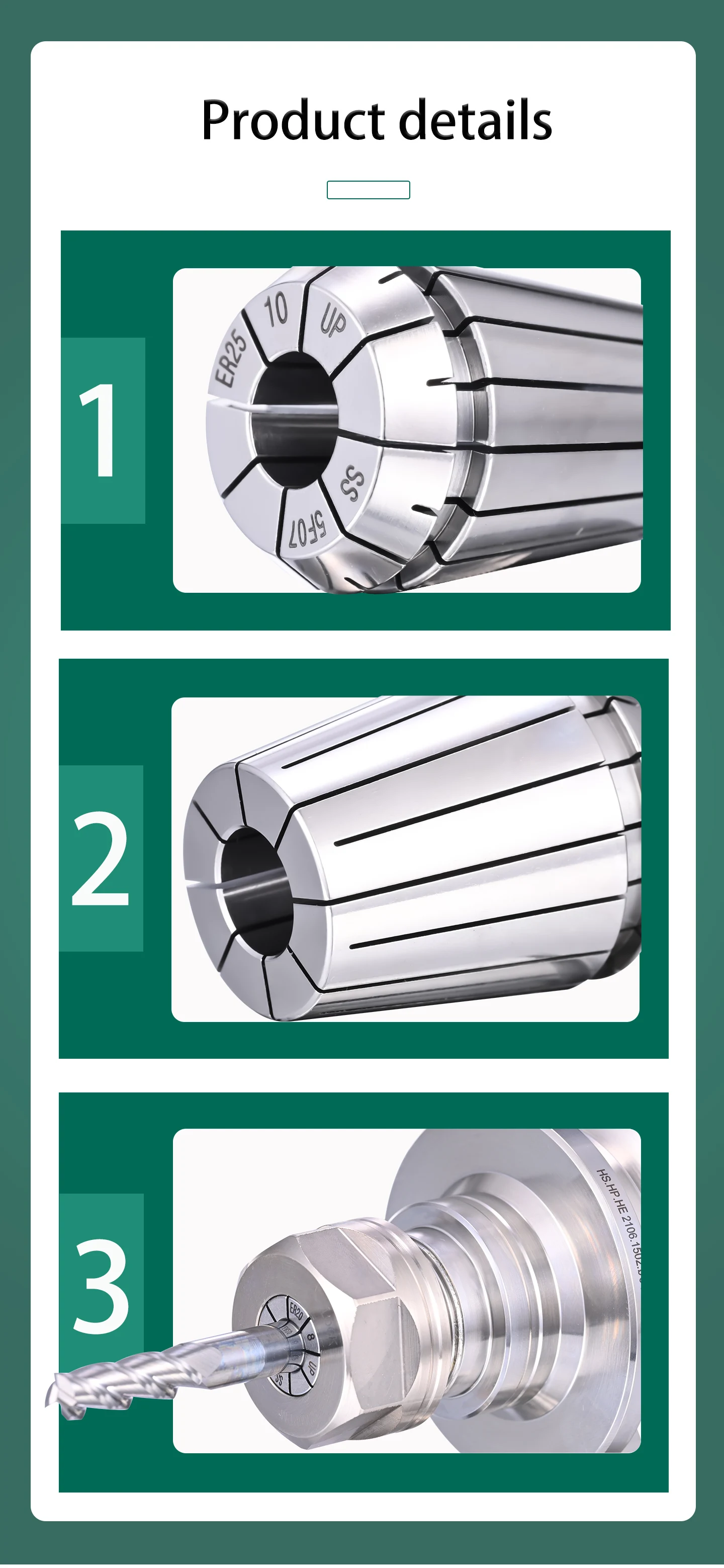 GDR ER SUS440C Edelstahl – Detail 10
