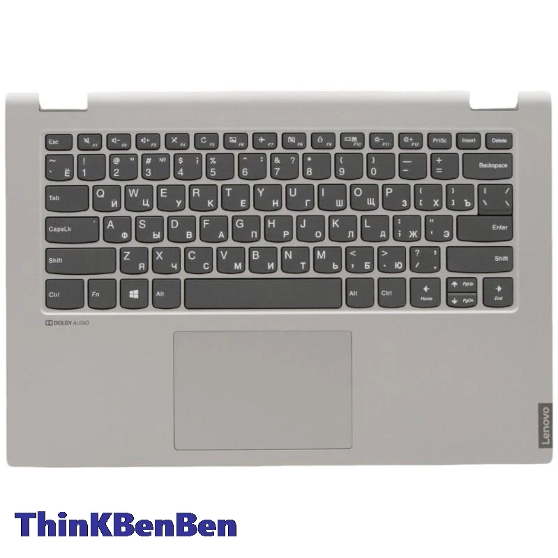 RU Russian Keyboard Grey PL Upper Case Palmrest Shell Cover For Lenovo Ideapad Flex C340 14 IWL IML API 5CB0S17544