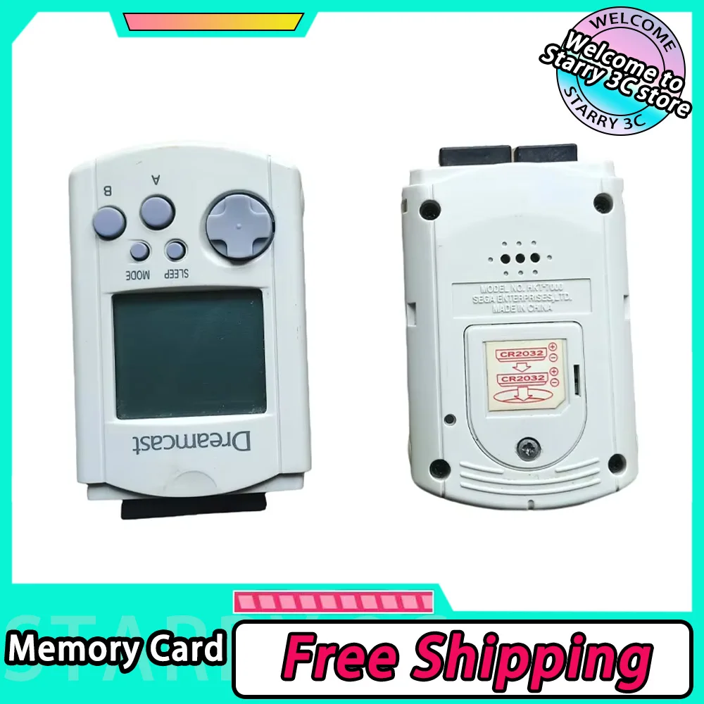 For DC VMS Visual Memory Card For Sega Dreamcast Game Console Memory Card Custom PC Gamer Gifts