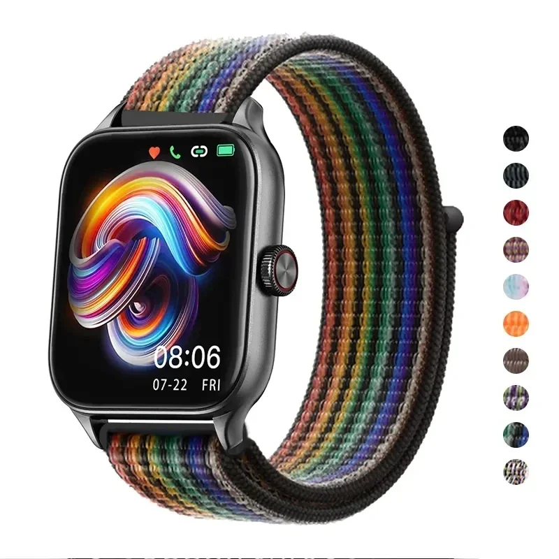 Nylon Loop For Amazfit GTS4/2/3/3pro/2e/GTS2 Mini/GTR 4 42/47mm/GTR 2e/stratos bracelet Amazfit bip/U/S/lite 20mm 22mm straps image 3