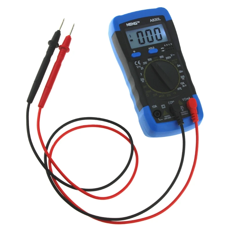 KX4B  A830L Digital Multimeter LCD for Dc AC Voltage Diode Freguency Multitester