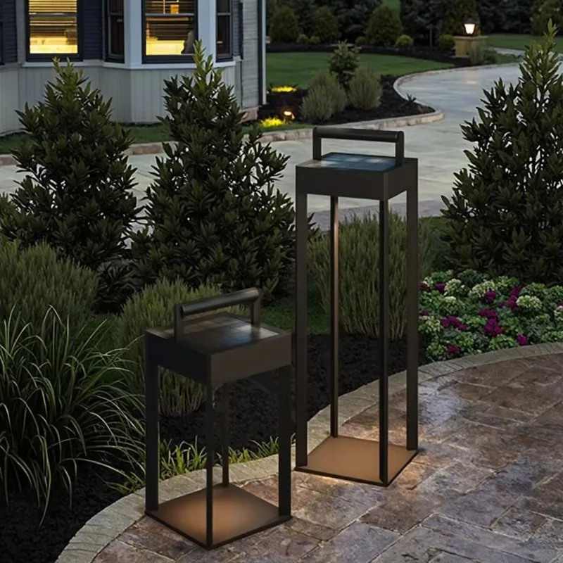 

Hot Sale Dimmable LED Floor Lamp Solar Powered Rechargeable Waterproof Outdoor Garden Light for Villa Exterior Landscape