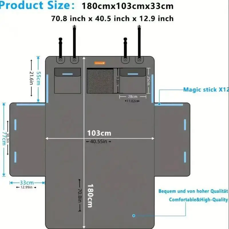 Cargo Liner For Pet Floor Mats Cargo Liner Trunk Mat Waterproof Trunk Liner Cargo Mat Trunk Protector Dog Cargo Cover Oxford