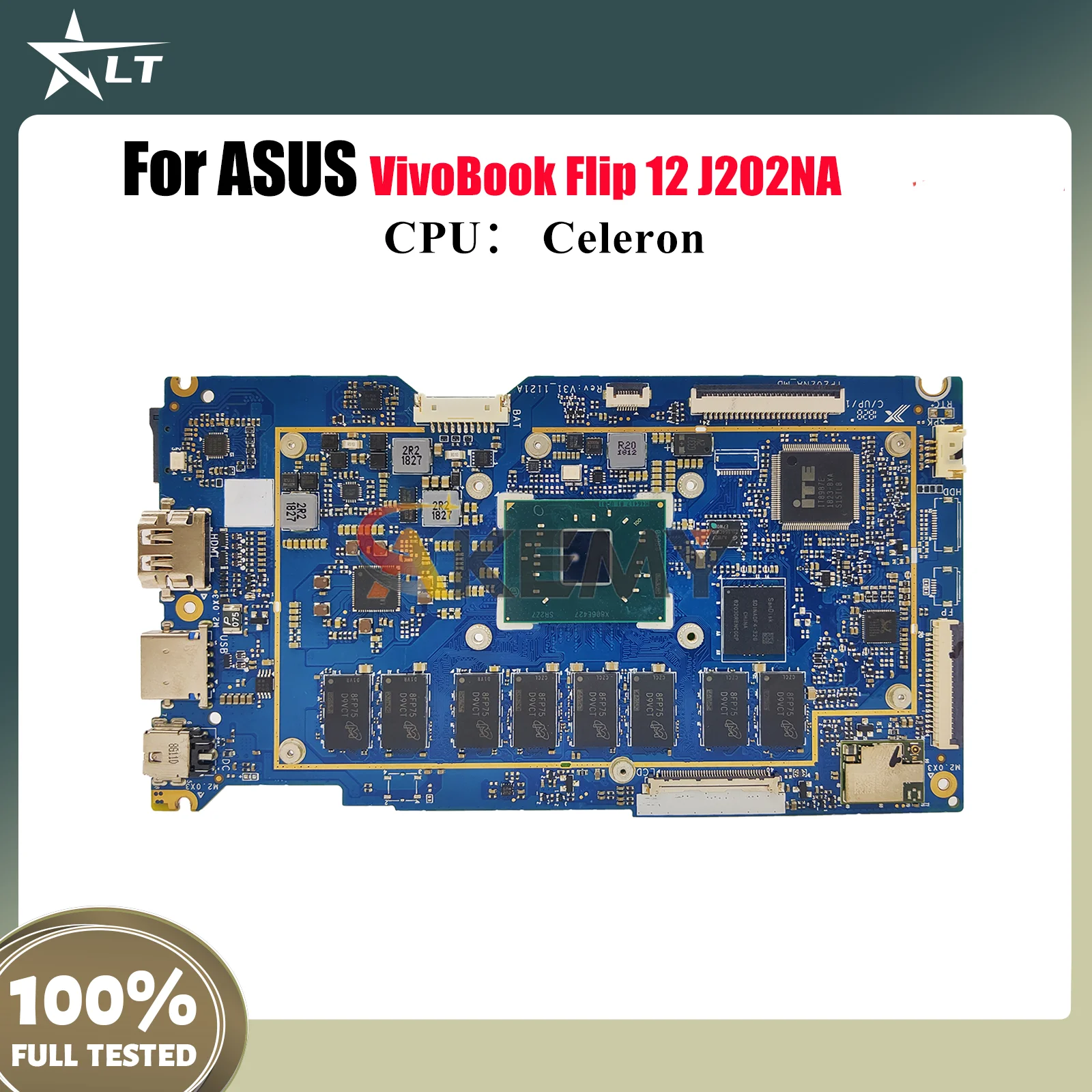 

TP202NA Laptop Motherboard For ASUS VivoBook Flip J202NA VivoBook 12 TP202NAS Flip TP202N TP202NA Mainboard With Celeron CPU stk