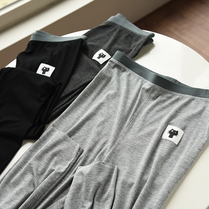 

Cool Modal Ladies Base Layer Pants Thin Elastic Seven-Foot Pants Summer Clothes Not raid of Heat Nine-Foot Pants Base Layer