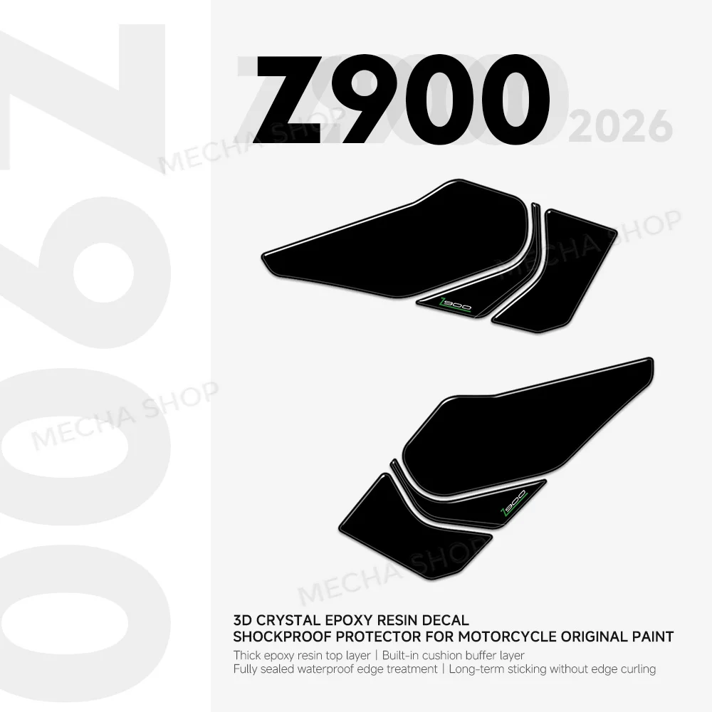 For Z 900 2026 3D Resin Decal Kit Motorcycle Accessories Side Tank Stickers
