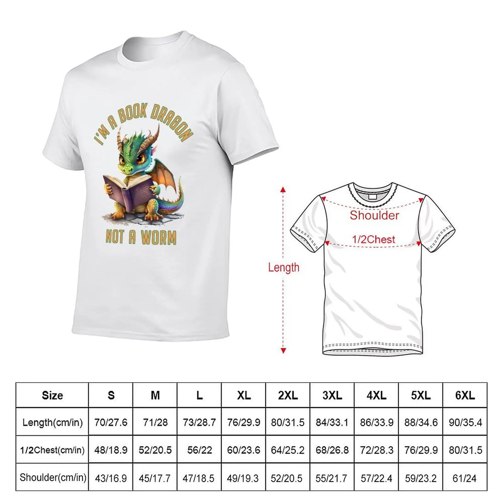 Bookdragon T-Shirt t shirts for man cotton black cotton t-shirt plain for man package T-Shirt