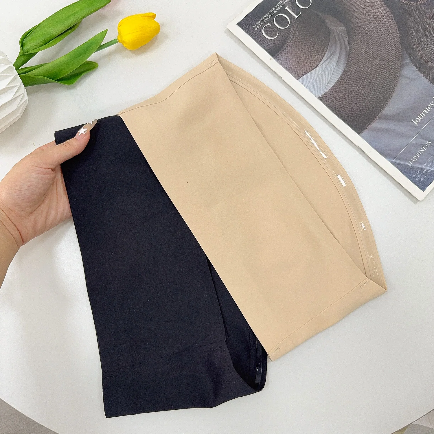 Dámská sexy bezešvá podprsenka bez ramínek bez vycpávek s knoflíky vpředu pohodlné hladké spodní prádlo pro ženy podprsenka bez ramínek - náhled 6