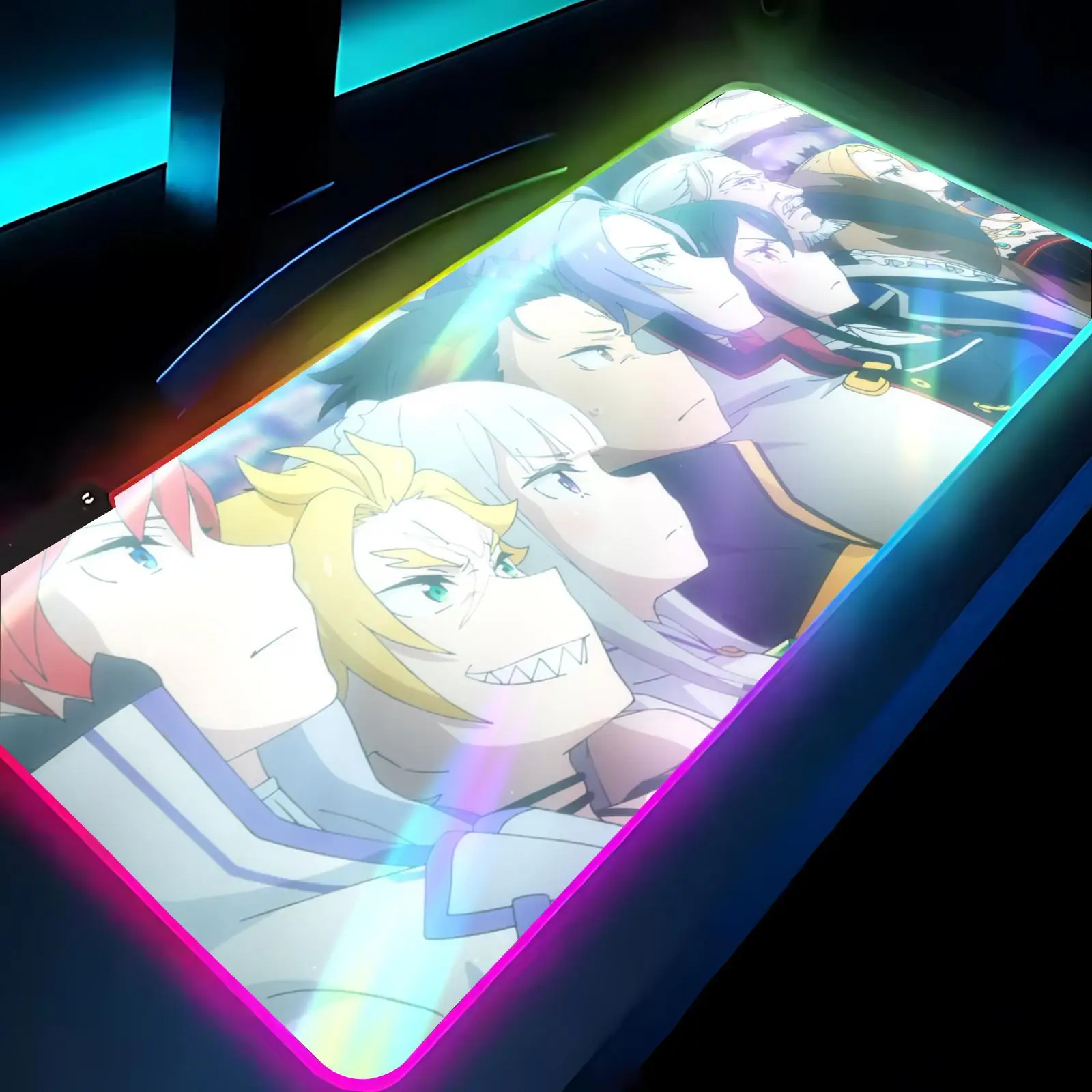 R-RE Z-ZERO Mouse Pad Anime Gaming Mouse Pad LED Table Pads Backlit Rubber Desktop XXL RGB Desk Mats