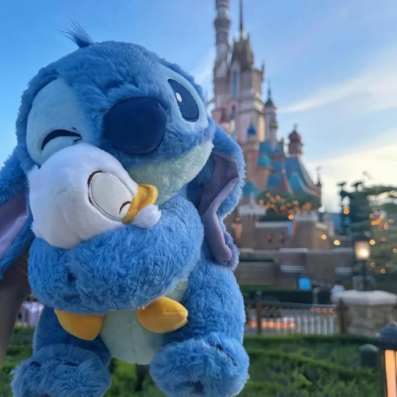 

Плюшевая кукла Дисней Стич Лило, милая плюшевая игрушка-утка Стич, рождественский подарок на день рождения для детей, кавайные игрушки, украшение