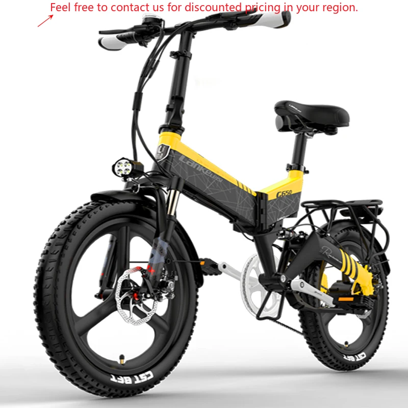 

HEZZO EU UK Warehouse Electric Foldable Bicycle 400W 48V 14.5AH Lithium Battery Fast Speed Off-Road Tire Ebike For Adult