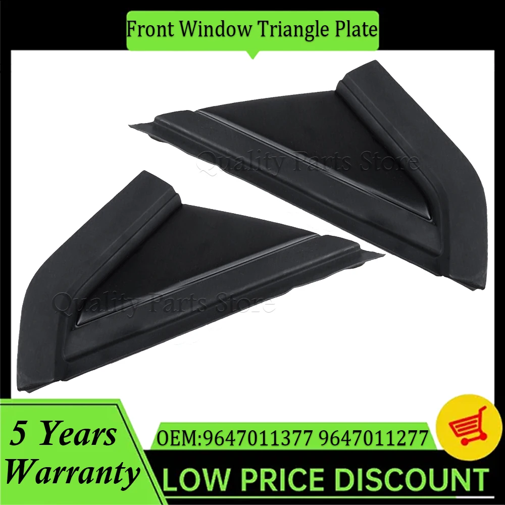 9647011377 9647011277 Front Window Triangle Plate For Citroen C4 1.6D 2004~2010 Mirror Corner Triangle Garnish Cover Panel Part