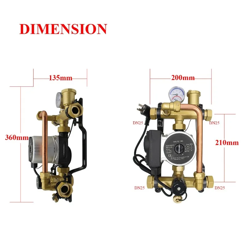 under flooring heating recirclation pump for underfloor heating manifold system radiator room