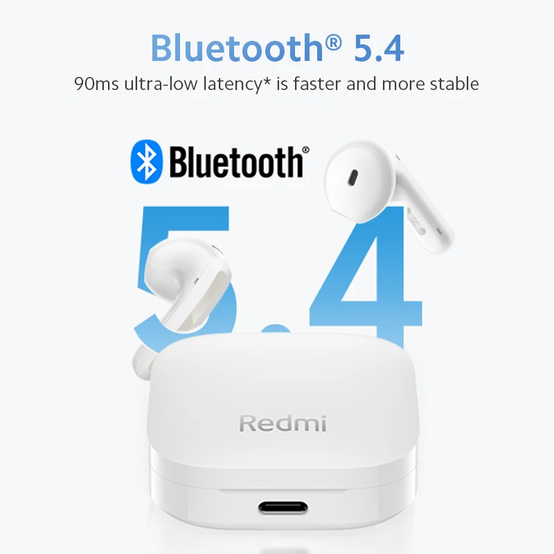 New Xiaomi Redmi buds 6 Active 30 Hours long battery life Clear voice call Comfortable to wear earphones
