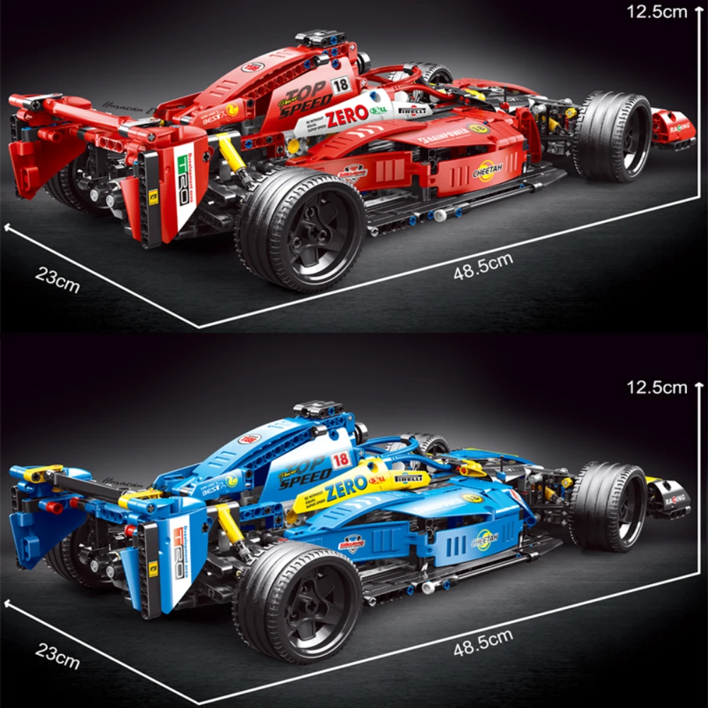 Hohe-Tech Technische Modell super Speelgoed Auto MOC Statische Formule Auto Super Speed Racing Auto Geschenk Für Kinder