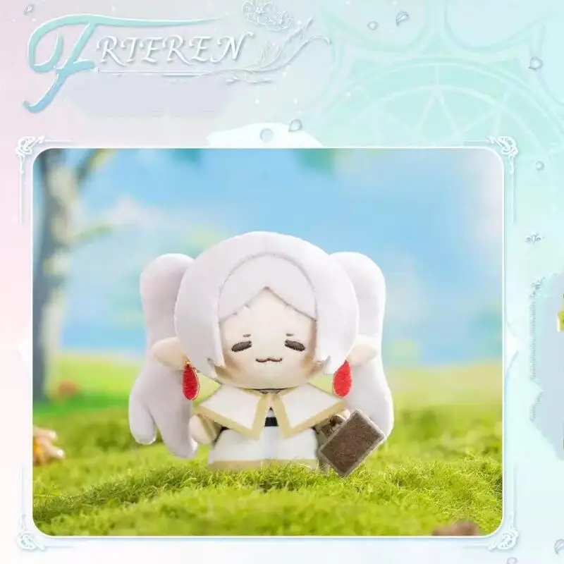 10Cmfrieren: Beyond Journey's End Frieren Pp Cotton Q-Version Pendant Palm Doll Backpack Keychain Desk Display Toys Sincere Gift