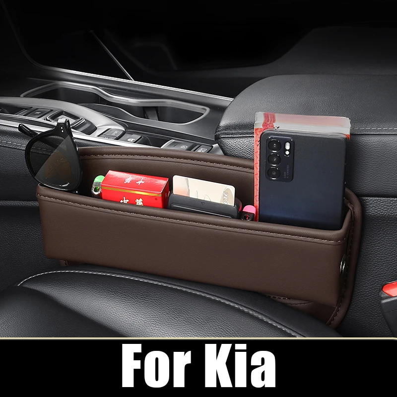 

For Kia Sportage K5 GT DL3 Niro Hybrid Sorento Mq4 EV6 K8 Sedona Carnival KA4 Car Seat Crevice Storage Box Universal Pocket Bag