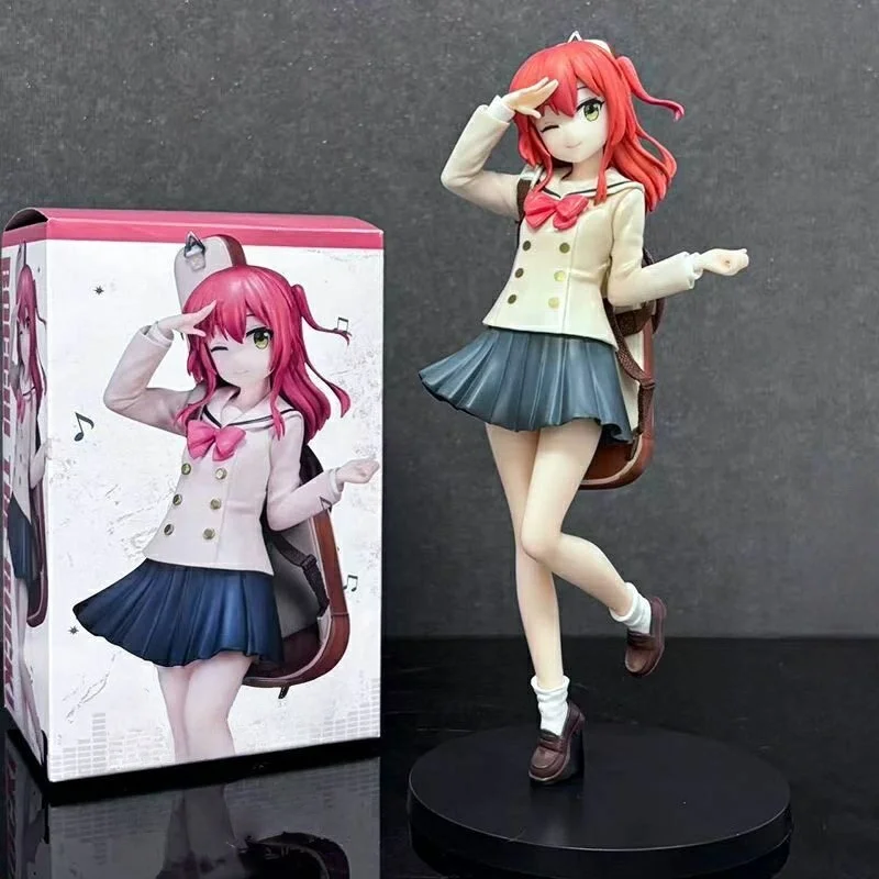 Bocchi The Rock Kita Ikuyo Anime Figure Pvc Model Beautiful Girl Desktop Ornament Computer Case Decor Gift For Anime Collectors